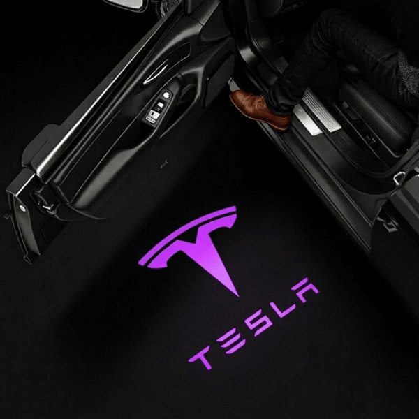 64-Color RGB Puddle Lights with App Control & Music Sync for Tesla Model 3 / Y / S / X