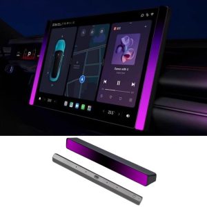 Sound-Activated RGB Ambient Light Kit with 24 LEDs & USB-C Power for Tesla Model 3 / Model Y