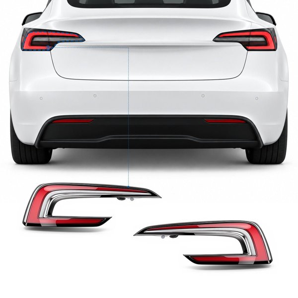 LED Tail Light Assembly with Brake Light & Turn Signal for Tesla Model 3 Highland