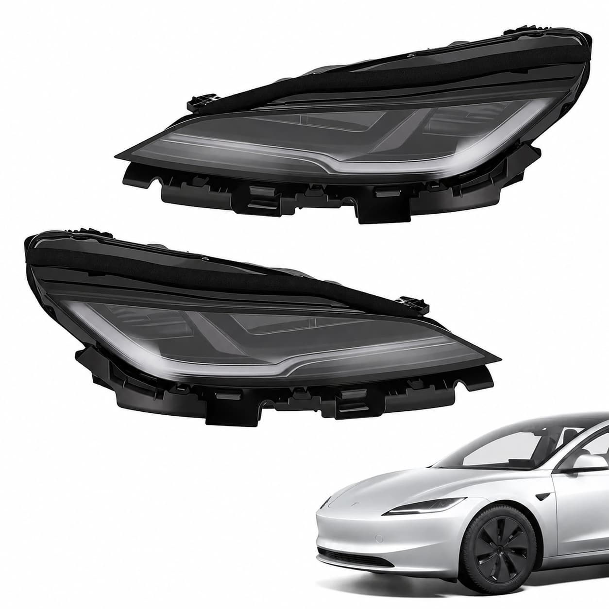 One Side or a Matching Pair - TESVX LED Headlight Assembly