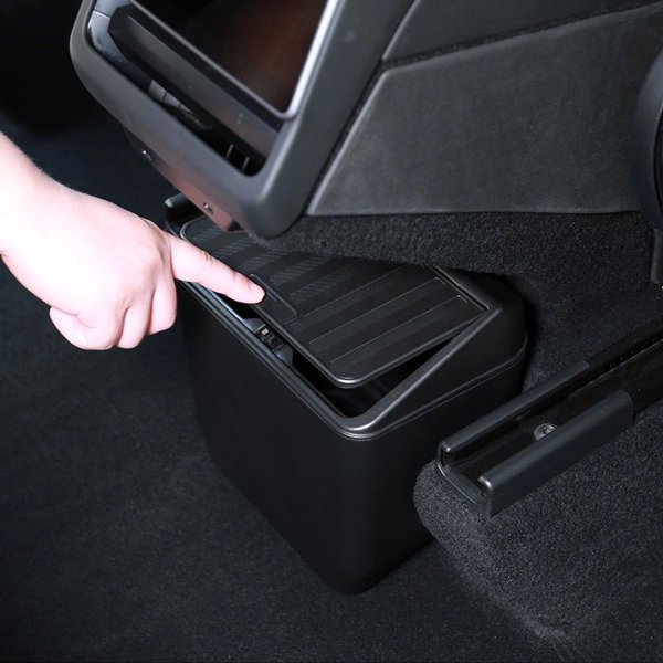 ABS Rear Under-Seat Storage Box & Trash Can for Tesla Model Y Juniper