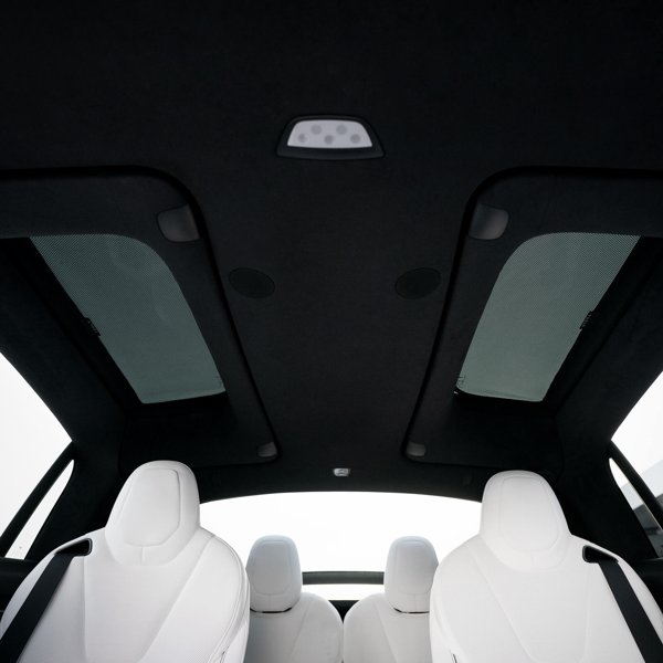 Silver-Coated Mesh Side Window & Roof Sunshades with Clip-On Fit for Tesla Model X