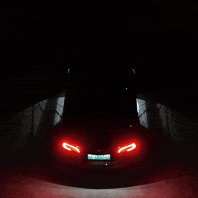 Angel Wings LED Rearview Mirror Welcome Light for Tesla Model 3 / Model Y