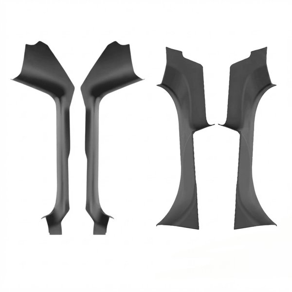 TPE Door Sill Protector Set with Anti-Kick Design for Tesla Model YL