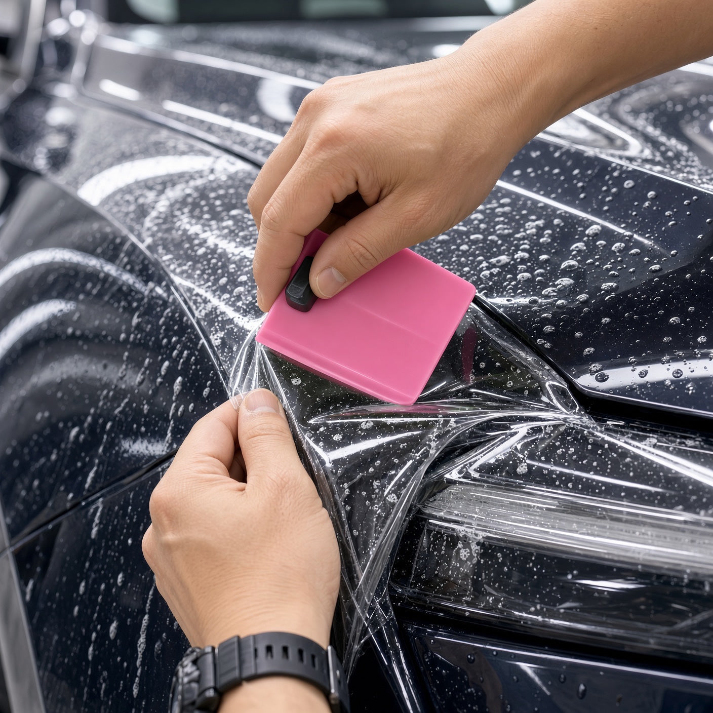 Wet Application and Squeegee Technique - TESVX Paint Protection Film Kit
