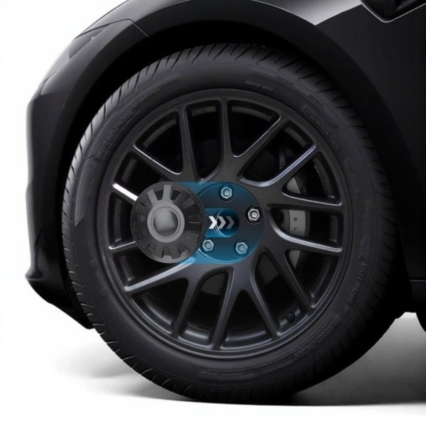 20-Inch & 21-Inch ABS Wheel Hub Center Caps with Tool-Free Snap Fit for Tesla Model Y (2020–2025)