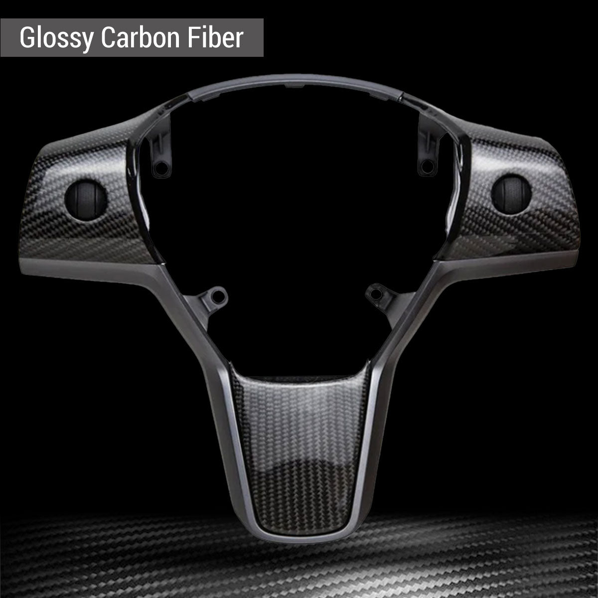 Glossy Middle Trim - TESVX Yoke Steering Wheel