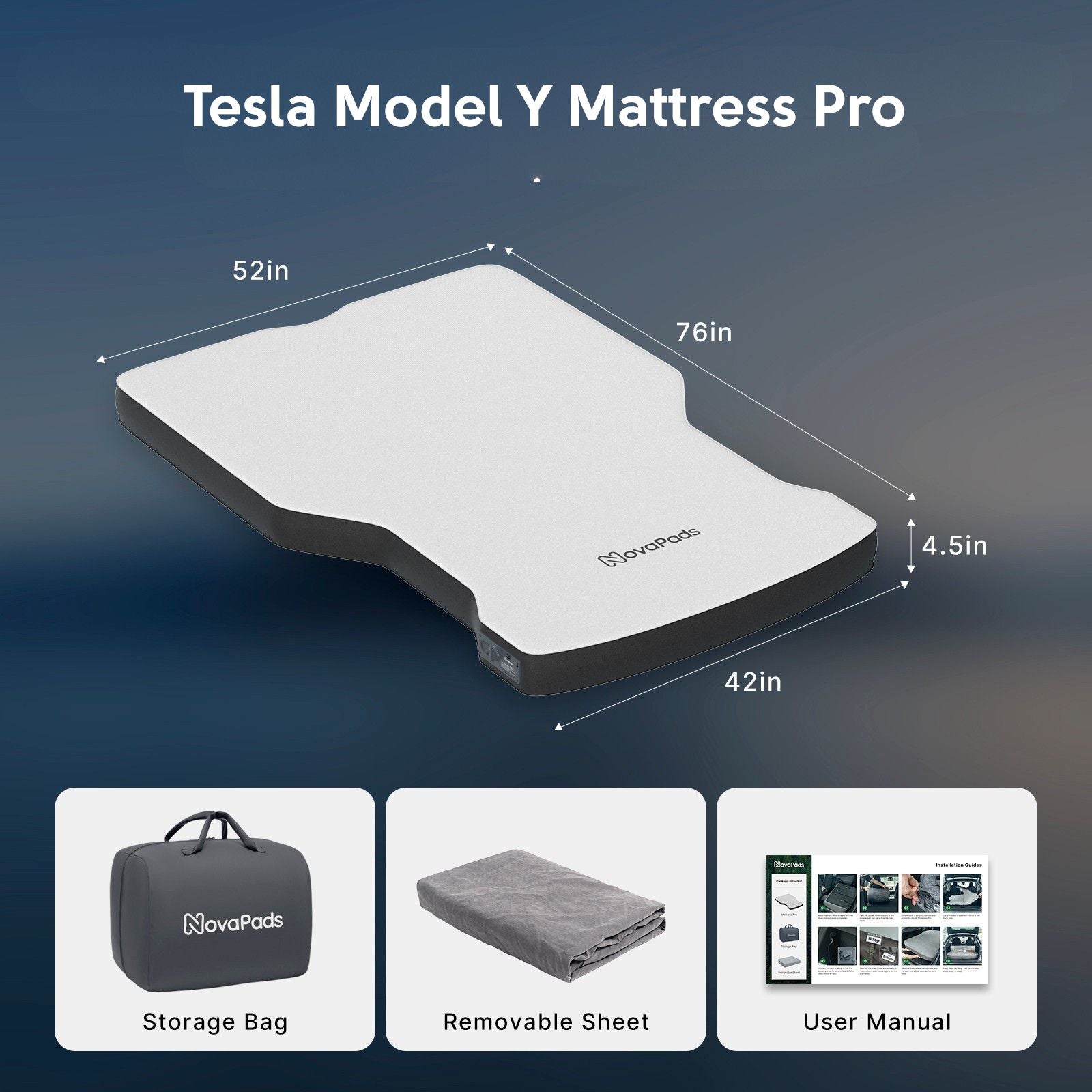 Shaped Mattress and Storage - TESVX Air-Foam Mattress