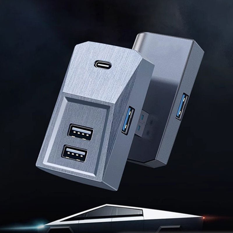 Sentry Mode and Dash Cam Ready - TESVX 4-Port USB Hub