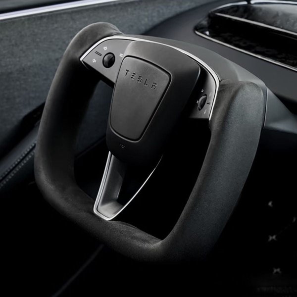Alcantara Yoke Steering Wheel Replacement for Tesla Model 3 Highland / Model Y Juniper