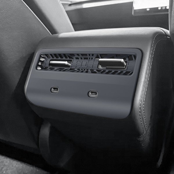 ABS Rear Air Vent Protection Grille with Metal Mesh & Snap-On Fit for Tesla Model Y Standard
