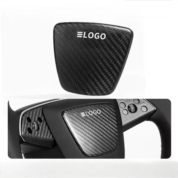 Dry Carbon Fiber Airbag Trim Cover with 4 Finish Options for Tesla Model 3 Highland / Model Y Juniper