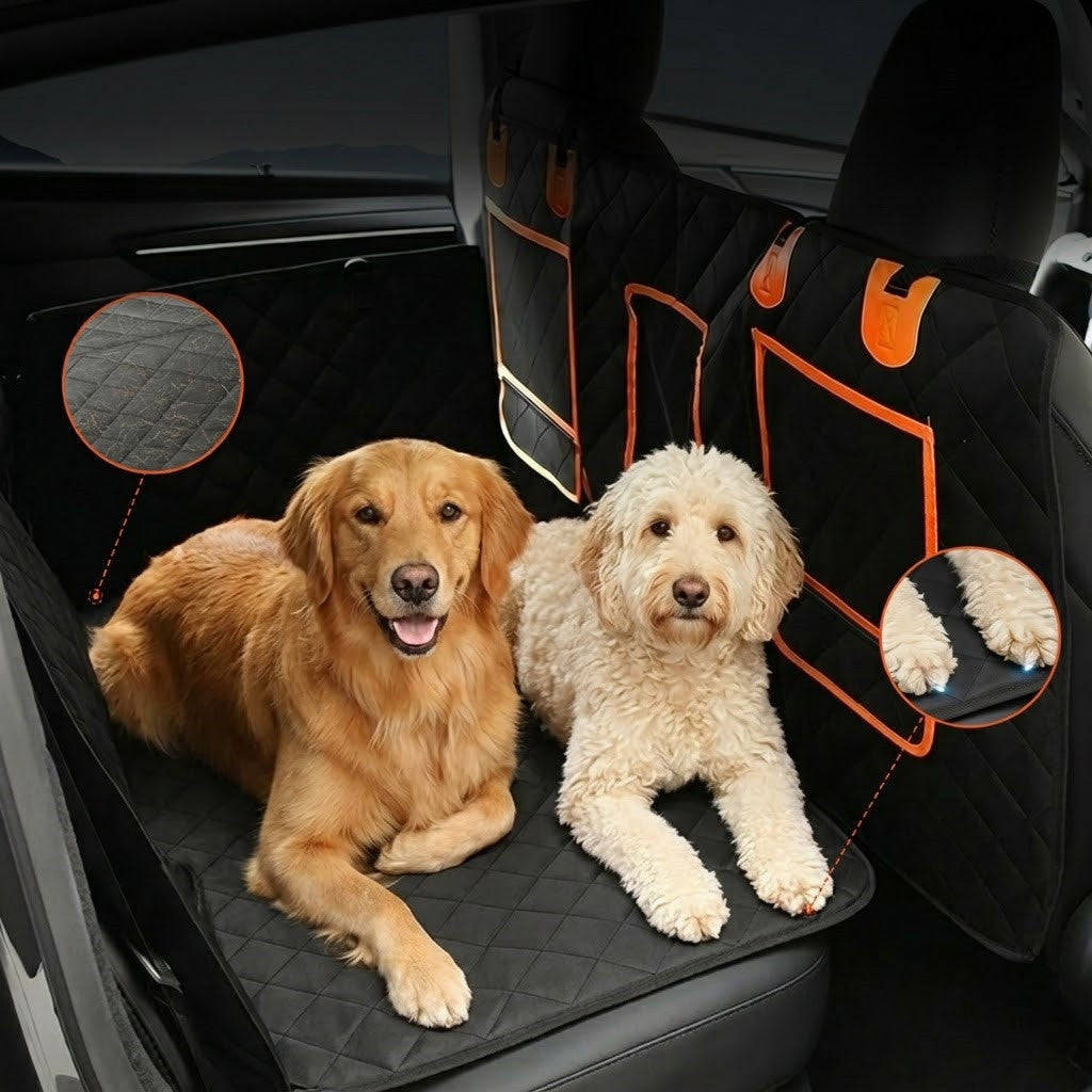 Bench Coverage and Pockets - TESVX Pet Seat Cover