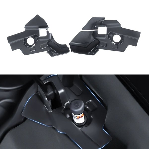2-Piece ABS Front Trunk Drain Channel Covers with Snap-In Fit for Tesla Model 3 Highland (LHD)