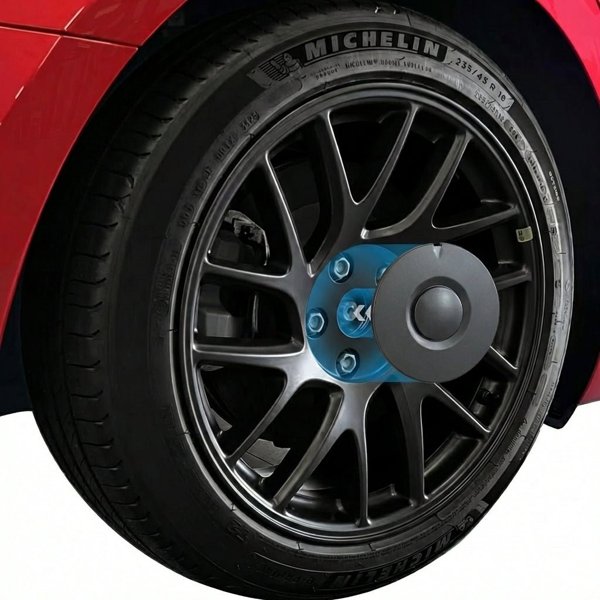 4-Piece 18-Inch Photon ABS Half-Rim Hub Center Caps for Tesla Model 3 Highland