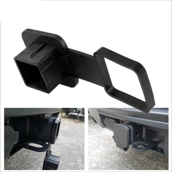 2-Inch Tow Hitch Receiver Cover with Rubber Strap for Tesla