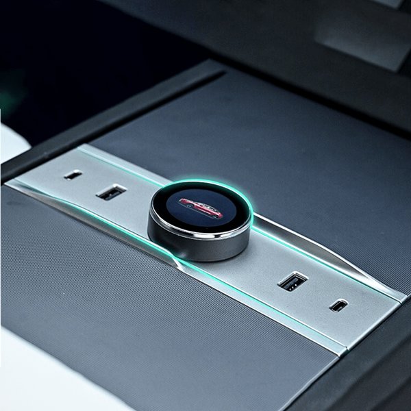 Rotating Gear Shift Knob Dock with Physical P-R-N-D Selection for Tesla Model 3 Highland / Model Y Juniper