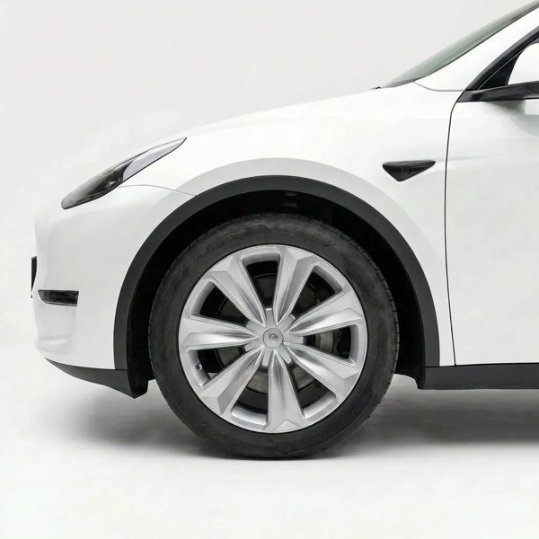 19-Inch Turbo-Style ABS Wheel Covers with Matte, Glossy & Silver Finishes for Tesla Model Y (2020–2025)
