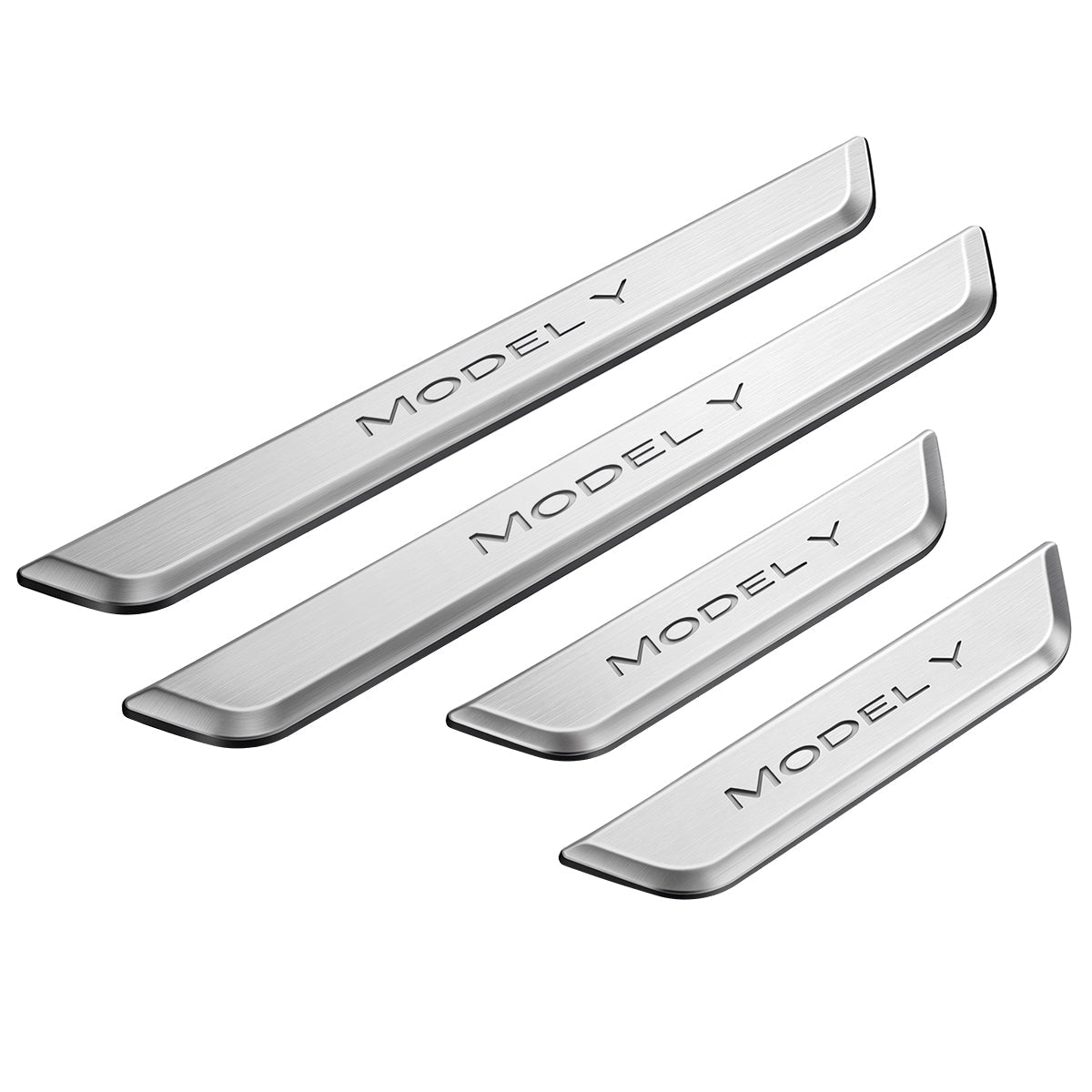 Silver Four-Piece Set - TESVX Illuminated Door Sills