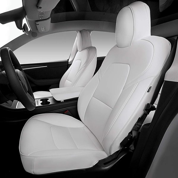 Front-Only or Rear-Only Seat Covers with Multiple Color Options for Tesla Model 3 / Model Y (5-Seater)