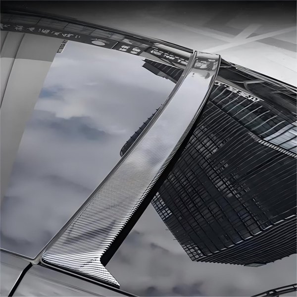 Carbon Fiber Window Top Wing Roof Spoiler with UV-Resistant Clear Coat for Tesla Model Y