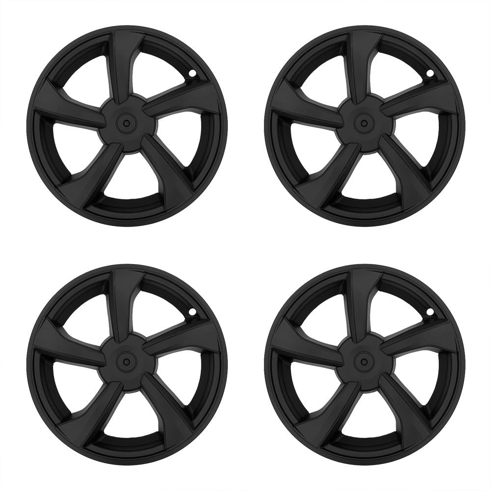 Matte Black, Four Covers - TESVX Wheel Covers