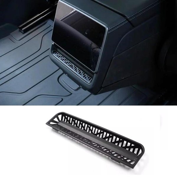 ABS Rear Air Vent Protector Frame with Anti-Kick Design for Tesla Model 3 Highland / Model Y Juniper