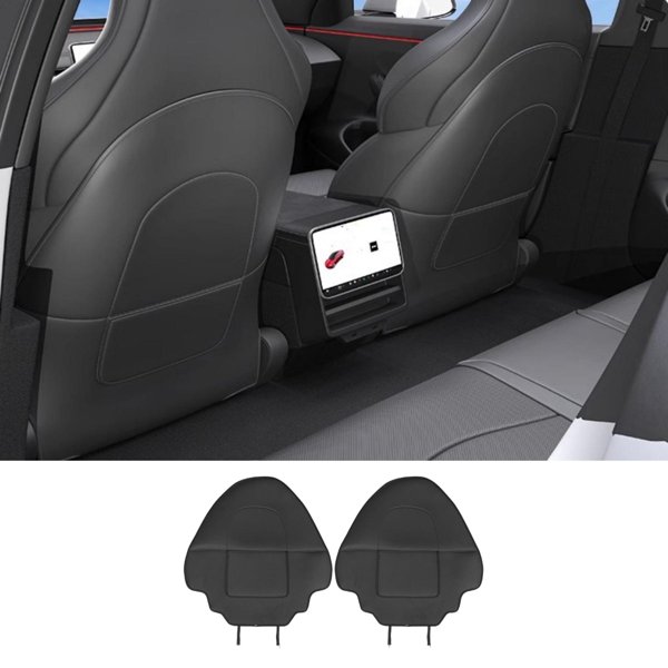 Seat Back Kick Protector with Storage Pockets for Tesla Model Y Juniper