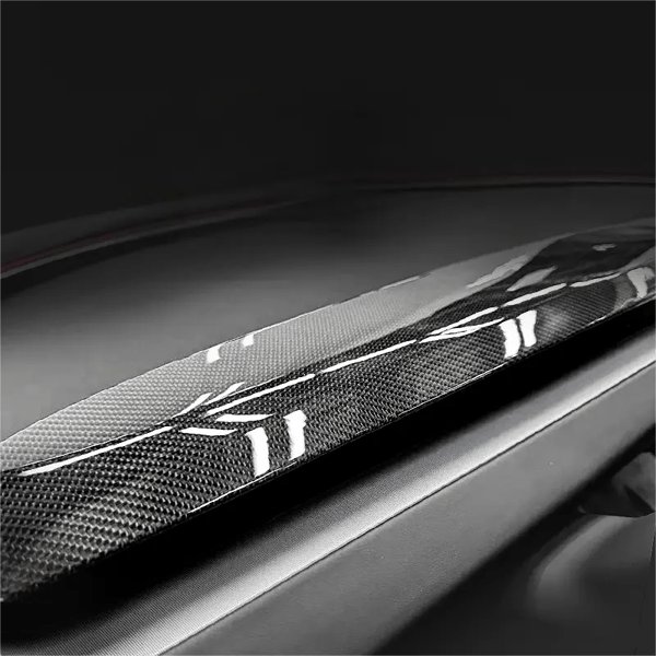 Dry Carbon Fiber Dash Cover Overlay with Upper & Lower Panel Options for Tesla Model 3 Highland / Model Y Juniper