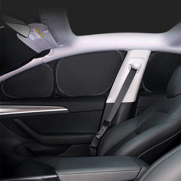 12-Piece Window Sunshade Set with Foldable Steel Frame for Tesla Model X