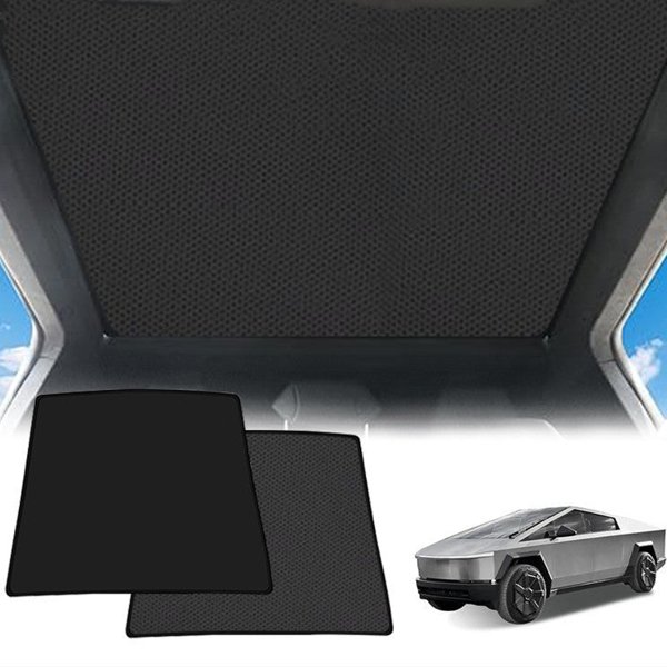 Ice Crystal Silk Glass Roof Sunshade with Snap-On Fit for Tesla Cybertruck