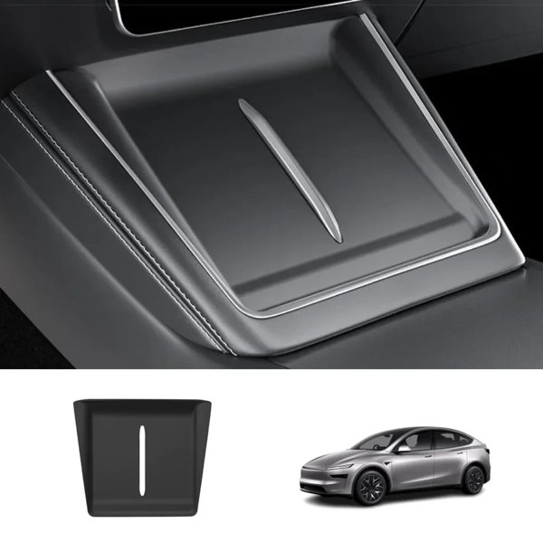 Silicone Wireless Charging Pad Mat in Black or White for Tesla Model YL