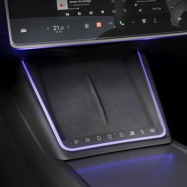 Smart Button Hub with Haptic Touch Keys & Ambient Light for Tesla Model 3 Highland / Model Y Juniper