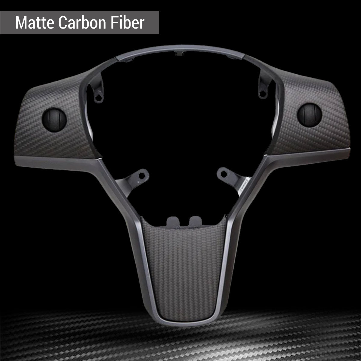 Matte Middle Trim - TESVX Yoke Steering Wheel