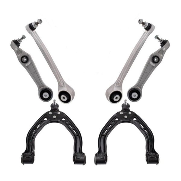 6-Piece Front Control Arm Kit with Stamped-Steel Upper Arms for Tesla Model S (2012–2021)
