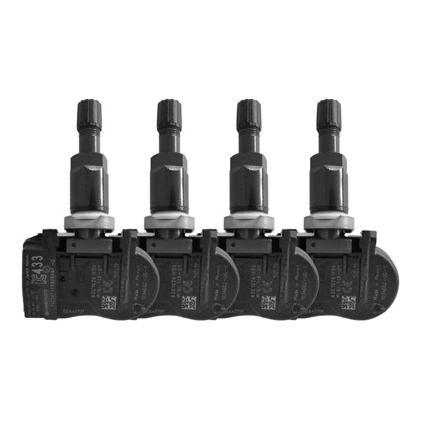 4-Piece 433 MHz TPMS Sensors 1034602 in Black or Silver for Tesla Model S / Model X / Model 3 (2017–2020)