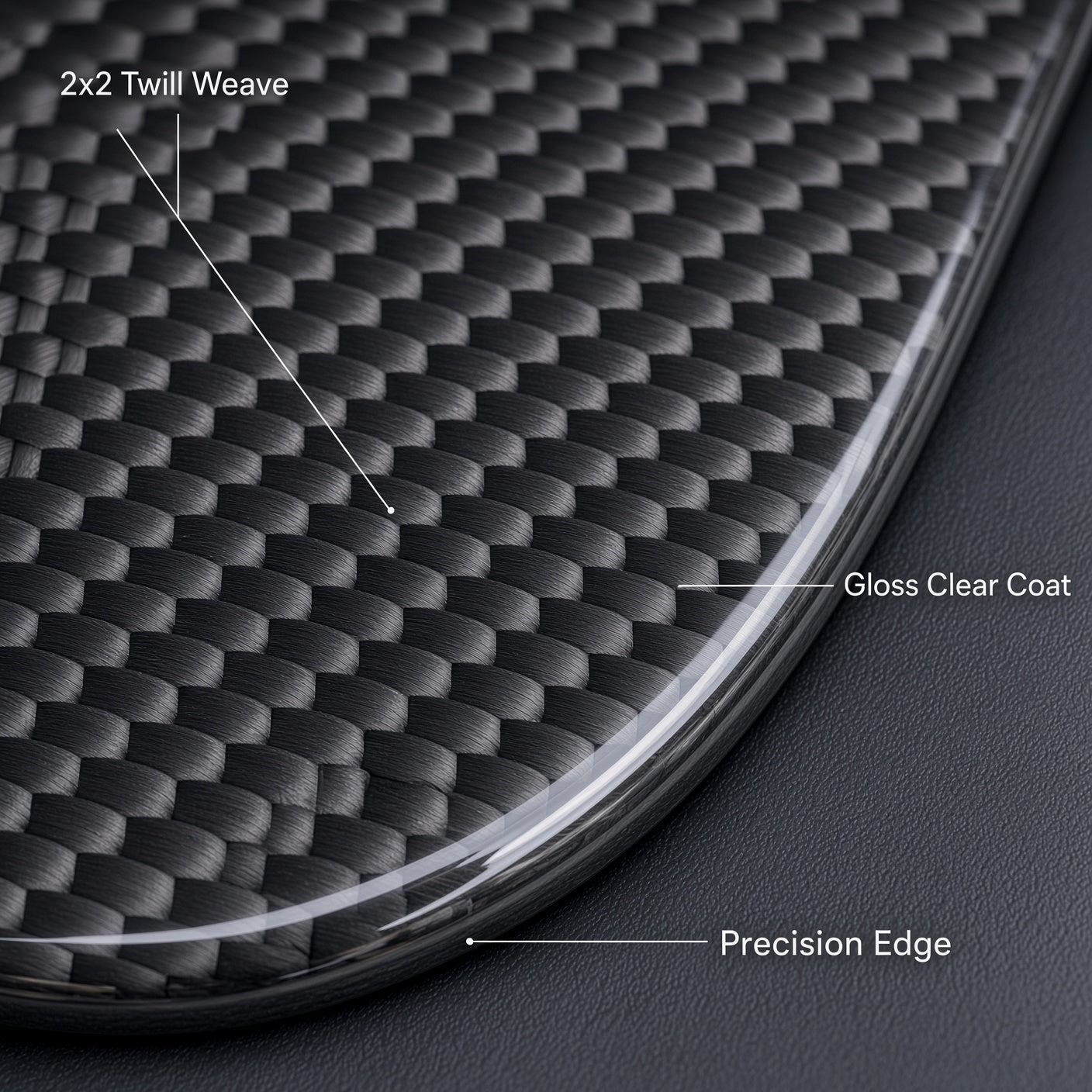 Molded Twill Carbon - TESVX Window Switch Button Covers
