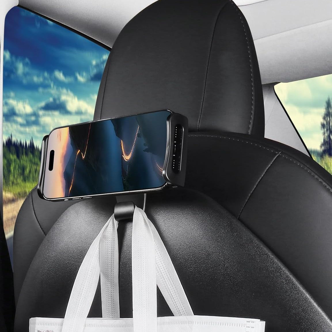 Hooks for Small Essentials - TESVX Rear Seat Tablet and Phone Mount